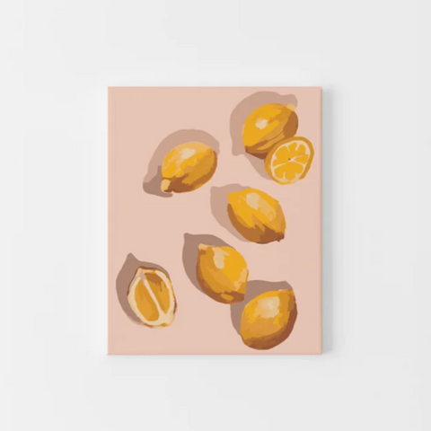 Pastel lemons Paint-by-Numbers