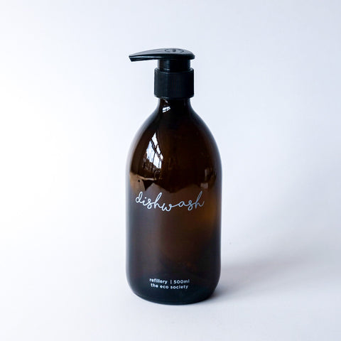 Amber Glass Labelled Bottles