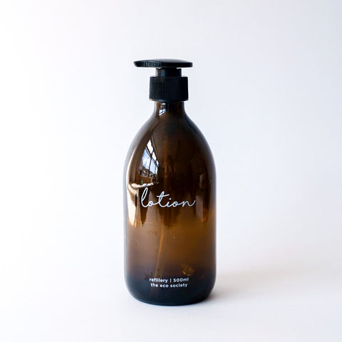 Amber Glass Labelled Bottles