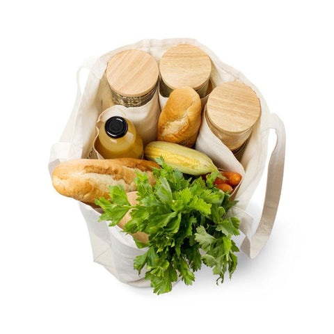 Heavy Duty Reusable Shopping Tote Bag with Internal Pockets