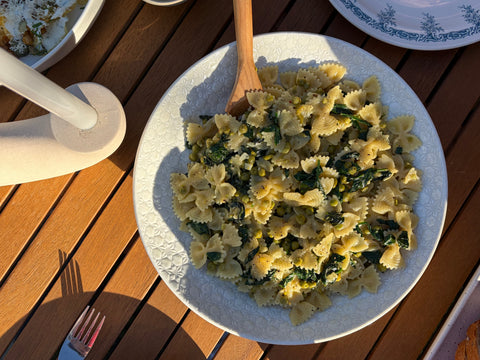 Lemon, Pea & Spinach Pasta