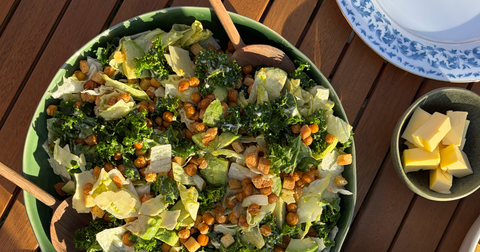 Crispy Chickpea Caesar Salad