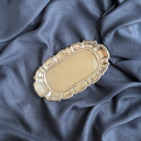 Ingrid Scalloped Silver Tray