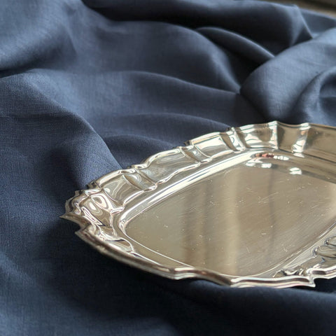 Ingrid Scalloped Silver Tray