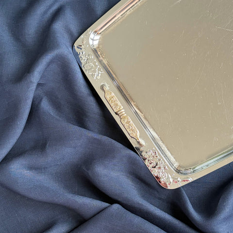 Maren Rectangular Silver Tray