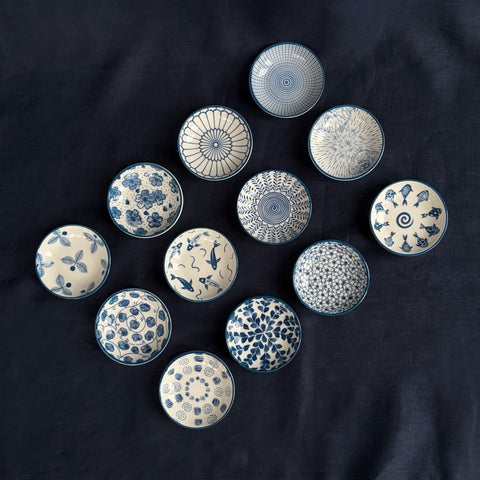 Mei Blue & White Ceramic Bowls