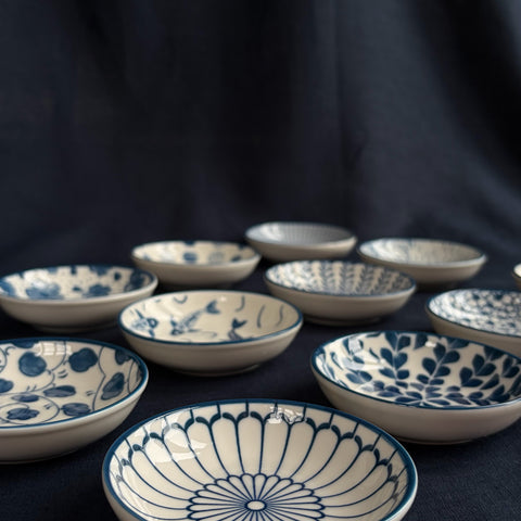 Mei Blue & White Ceramic Bowls
