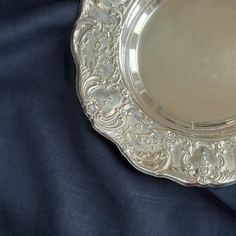 Odette Ornate Silver Dish