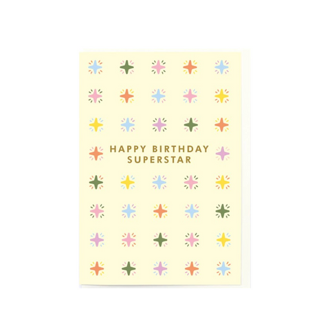 'Birthday Superstar' Occassion Card