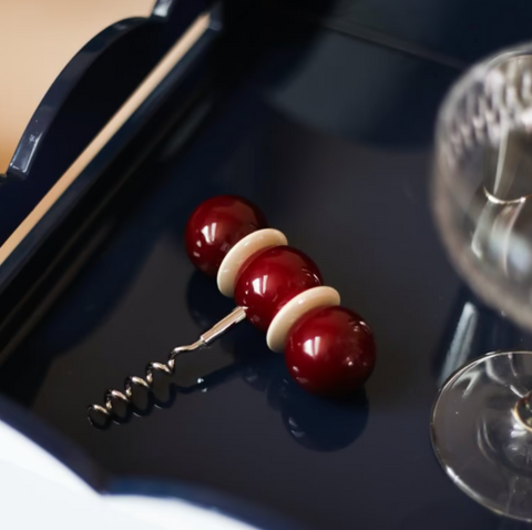 Cherry & Cappuccino Bobbon Corkscrew