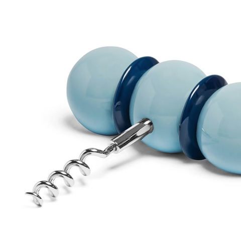 Pale Denim & Navy Bobbon Corkscrew