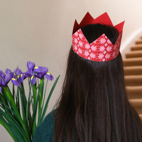Pink Paper Crowns