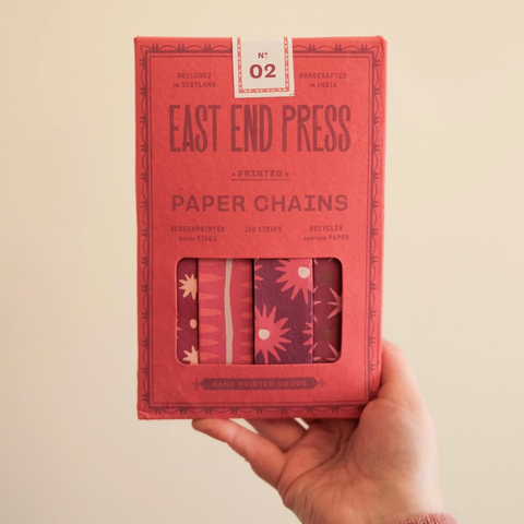 Pink & Red Paper Chain Kit