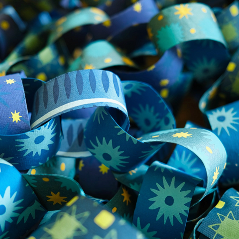 Blue & Yellow Paper Chain Kit