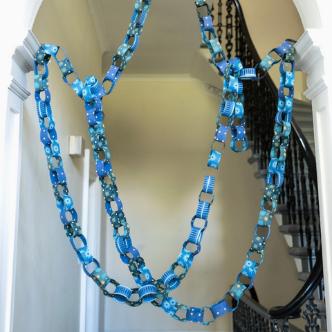 Blue & Yellow Paper Chain Kit