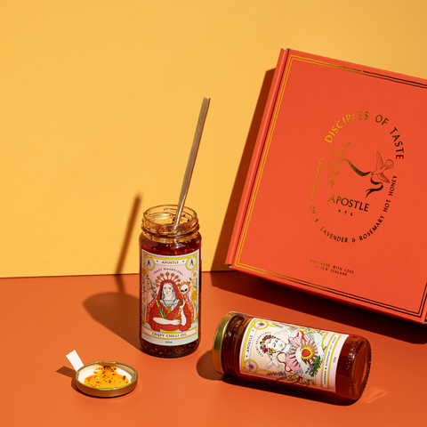 Chilli Oil, Hot Honey & Spoon Gift Pack