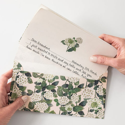 Hydrangea A4 Writing Pad