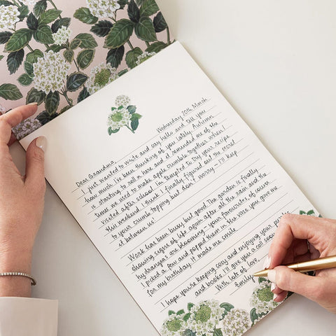 Hydrangea A4 Writing Pad