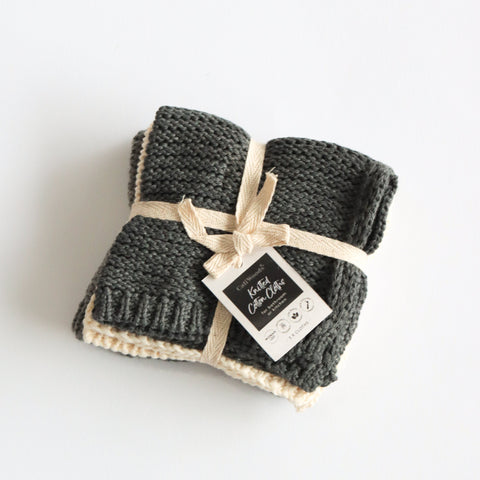 Knitted Organic Cotton Cloth Set - 3 Pack